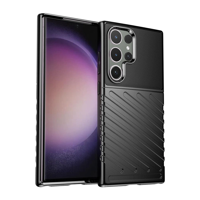 Etui Pancerne etui Thunder Case na Samsung Galaxy S24 Ultra - czarny Case