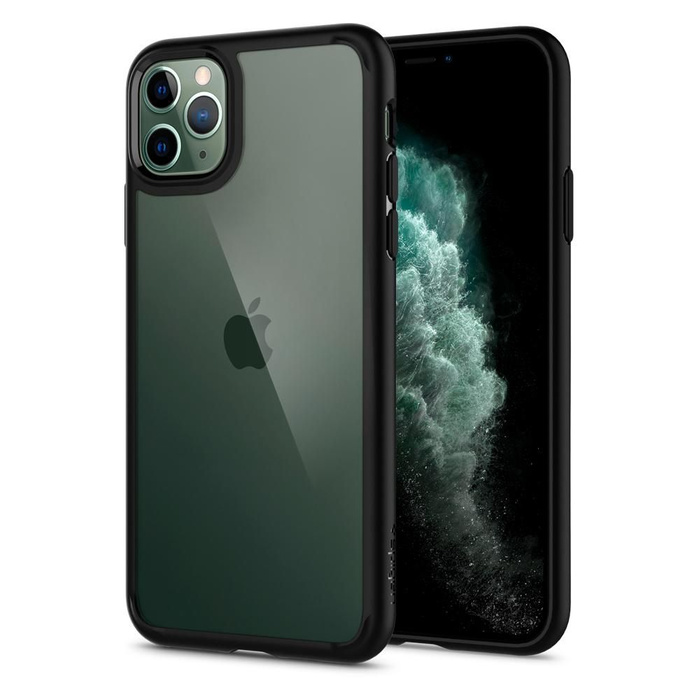Etui Spigen iPhone 11 Pro Ultra Hybrid Czarne Black Case Apple