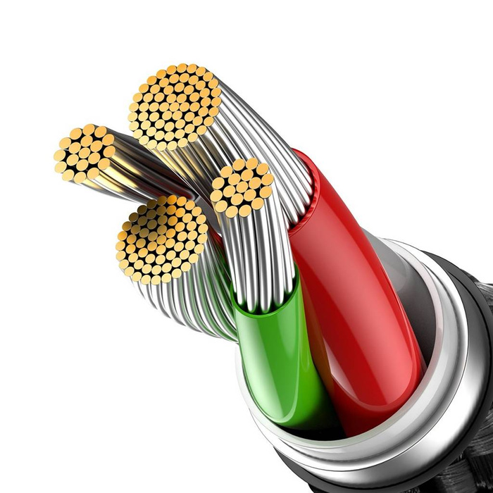 Baseus Glimmer Series kabel z szybkim ładowaniem USB - Lightning 480Mb/s 2.4A 1m czarny