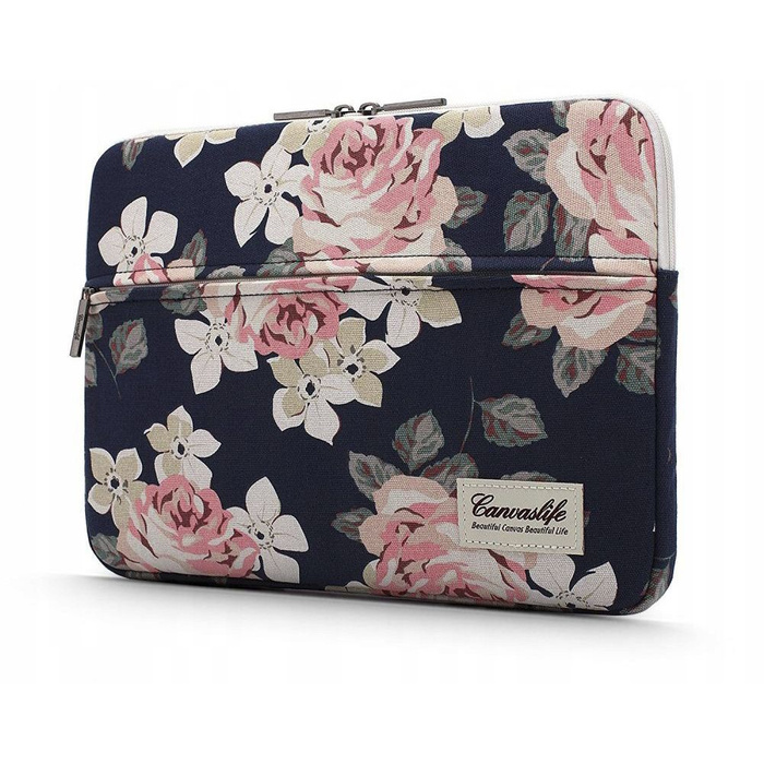 Etui CANVASLIFE Sleeve Laptop 15-16 Navy Rose Granatowe Case