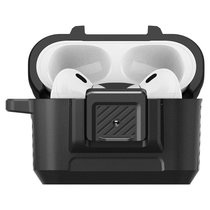 ETUI SPIGEN LOCK FIT AIRPODS PRO 1 / 2 MATTE BLACK