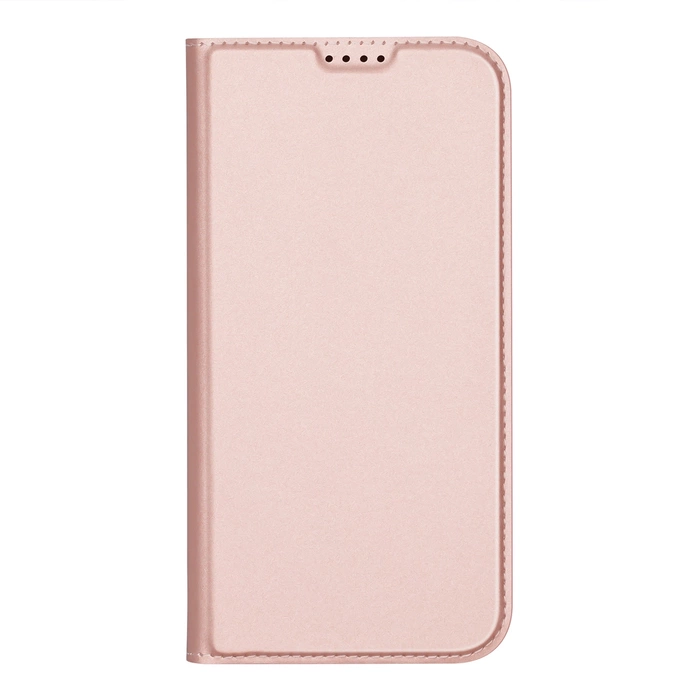 Etui Dux Ducis Skin Pro na iPhone 16 z klapką i miejscem na kartę - różowe