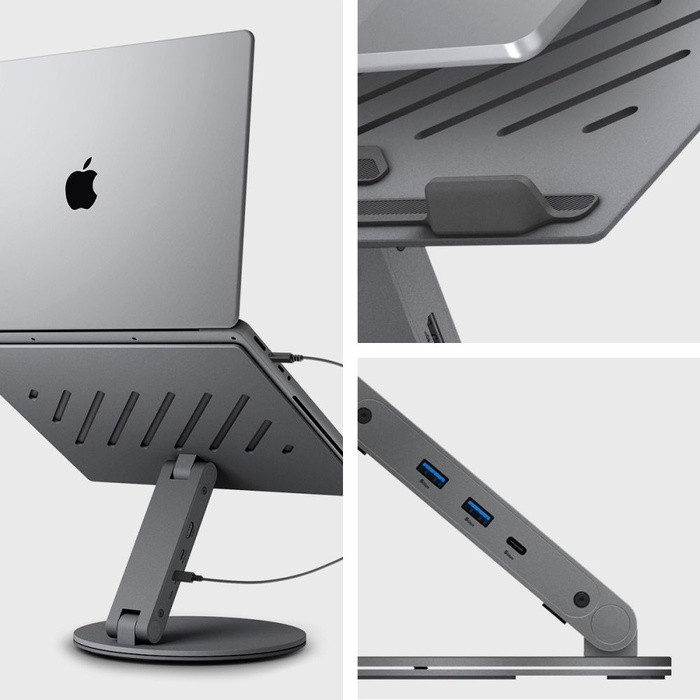PODSTAWKA NA LAPTOP SPIGEN STAND HUB SPACE GREY