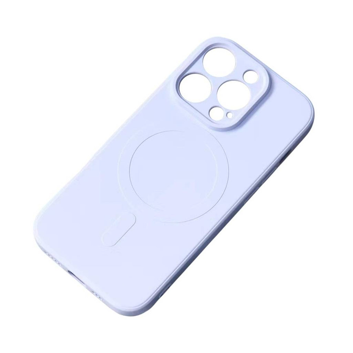 Etui Silikonowe etui kompatybilne z MagSafe do iPhone 15 Pro Silicone Case - niebieskie Case