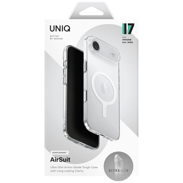 Etui UNIQ Airsuit do iPhone 17 Air       Magclick Charging przeźroczysty