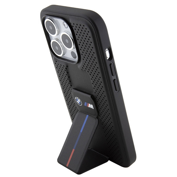 Etui Bmw Bmhcp15lgspprk Iphone 15 Pro 6.1" Czarny/black Hardcase Grip Stand Smooth & Perforated Case