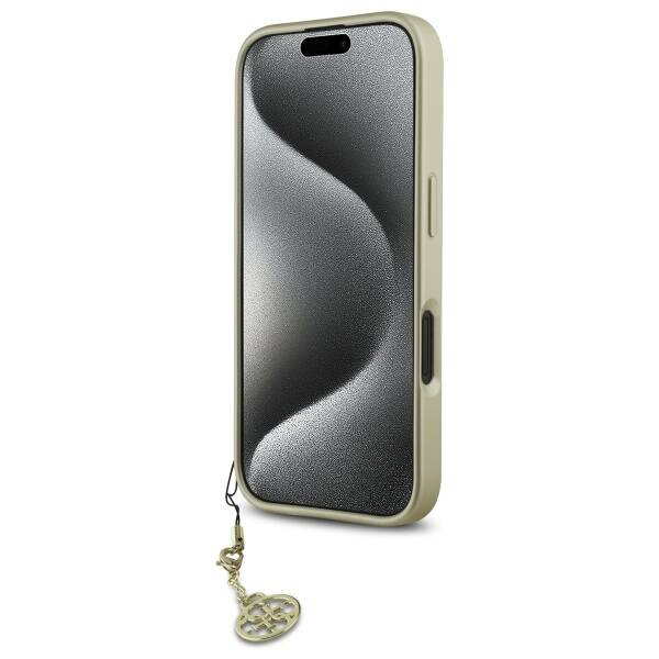 Etui Guess iPhone 16 czarny/black hardcase 4G Charms Collection