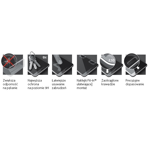 Szkło Hartowane 3MK HardGlass do iPhone 6S 6