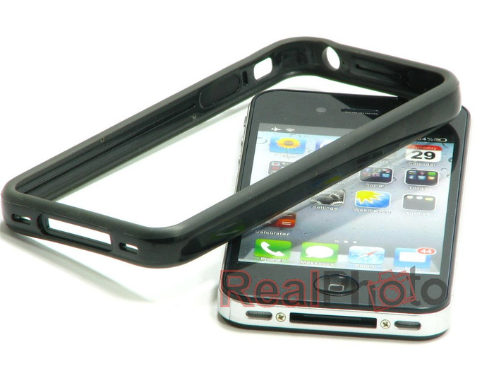 Pokrowiec Bumper Etui iPhone 4 Czarny Orbyx Etui