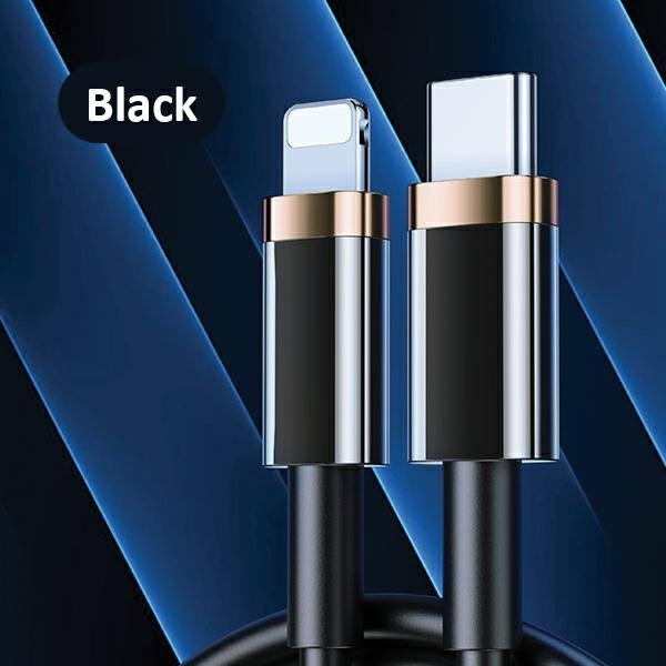 Kabel USAMS USB-C Apple Lightning U63 PD 1,2m Fast Charge 20W SJ484USB01 US-SJ484 Czarny