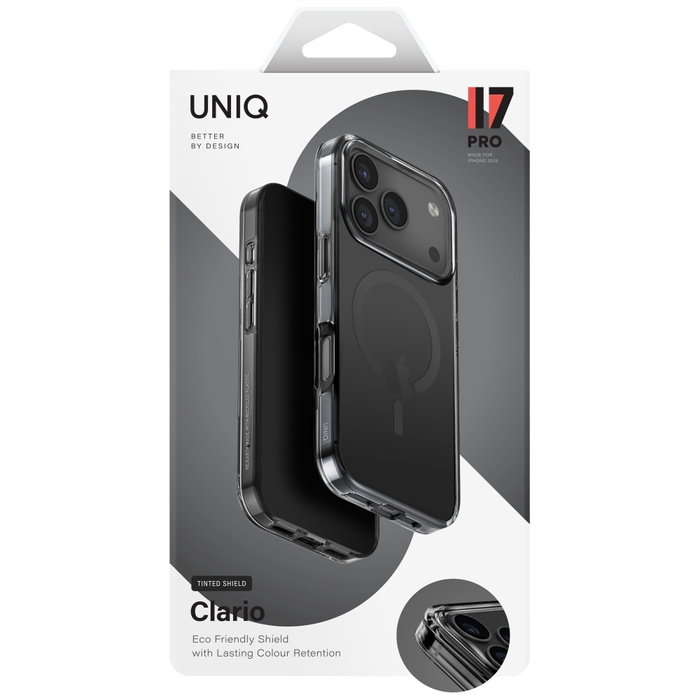 Etui UNIQ Clario do iPhone 17 Pro        Magclick Charging czarny