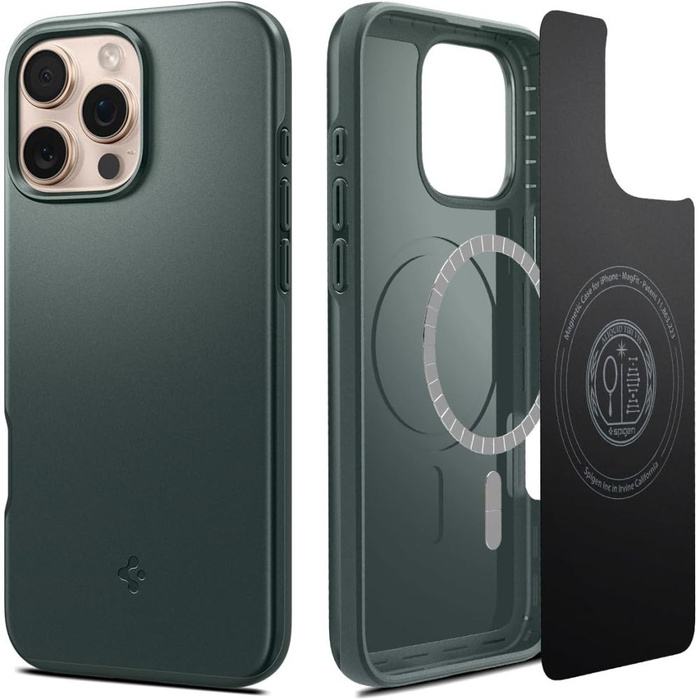 ETUI SPIGEN THIN FIT MAG MAGSAFE IPHONE 16 PRO ABYSS GREEN