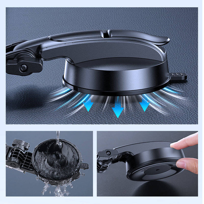 Joyroom mechaniczny uchwyt samochodowy na kokpit czarny (JR-ZS283)