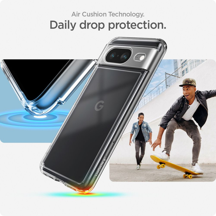 Etui Spigen Ultra Hybrid Google Pixel 8 Crystal Clear Case