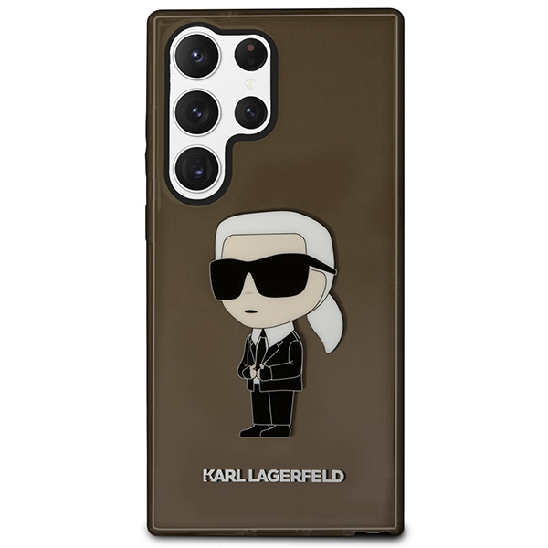 Etui Karl Lagerfeld Klhcs23lhniktck S23 Ultra S918 Czarny/black Hardcase Ikonik Karl Lagerfeld Case