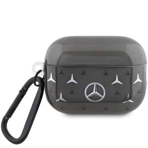 Etui Mercedes MEAP28DPMGS AirPods Pro 2 cover czarny/black Large Star Pattern Case