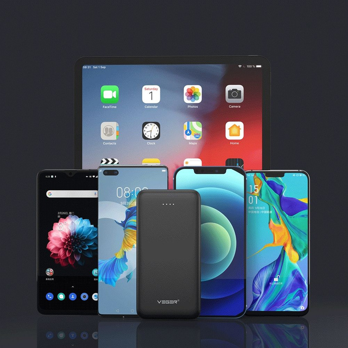 VEGER powerbank 10000 mAh 2A A10 (W1065) czarny