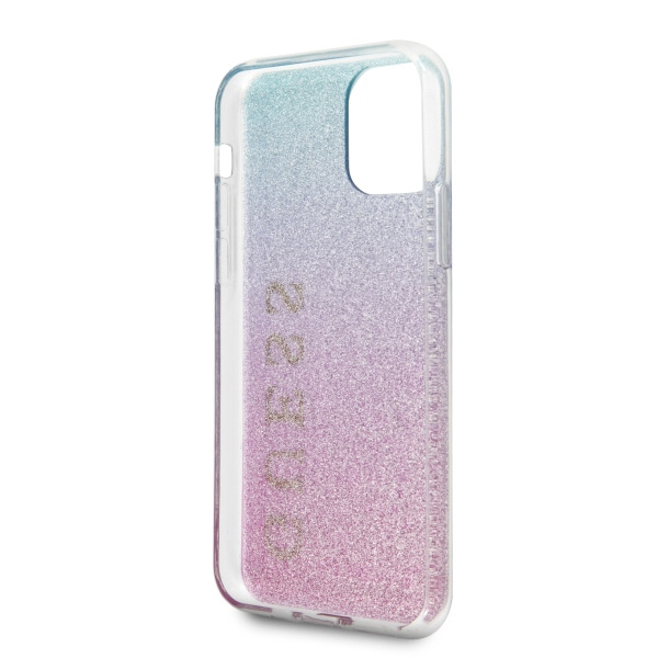 Etui GUESS Apple iPhone 11 Pro Glitter Gradient Różowy Niebieski Case