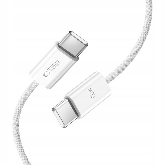 TECH-PROTECT ULTRABOOST CLASSIC USB-C CABLE PD60W/3A 100CM WHITE
