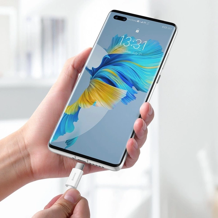 [PO ZWROCIE] Baseus Superior kabel USB - USB Typ C 66 W 6A 1 m Biały (CATYS-02)