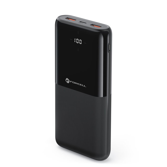 FORCELL F-ENERGY P20k1 powerbank PD QC3.0 3A 20W 20 000 mAh czarny