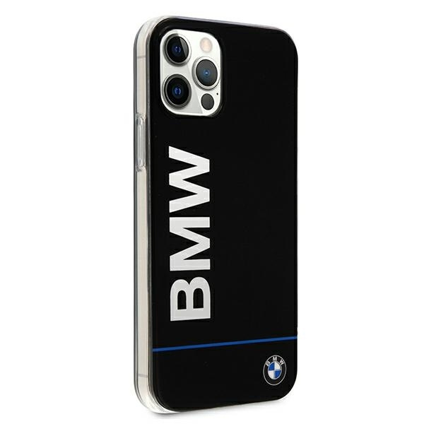 Etui BMW Apple iPhone 12 12 Pro Signature Printed Logo BMHCP12MPCUBBK Czarny Hardcase