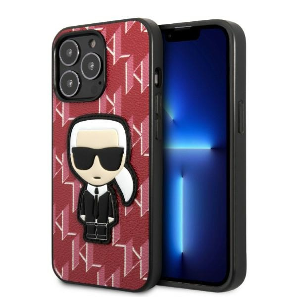 Etui Karl Lagerfeld Klhcp13lpmnikpi iPhone 13 Pro / 13 6,1" Hardcase Czerwony/red Monogram Ikonik Patch Case