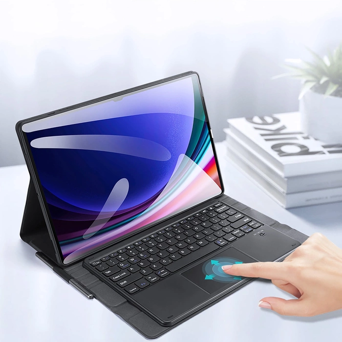 Etui z klawiaturą Bluetooth Dux Ducis (Seria TK) do Samsung Galaxy Tab S9 Ultra - czarne