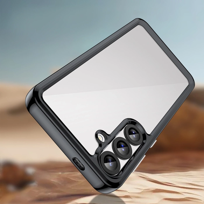 Etui silikonowe Outer Space Case z żelową ramką do Samsung Galaxy S25+ - czarne