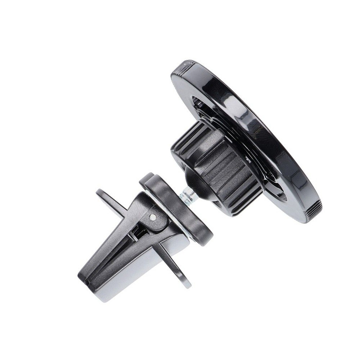 Uchwyt na telefon do samochodu magnetyczny zgodny z MagSafe Blue Star Clamp do kratki czarny 