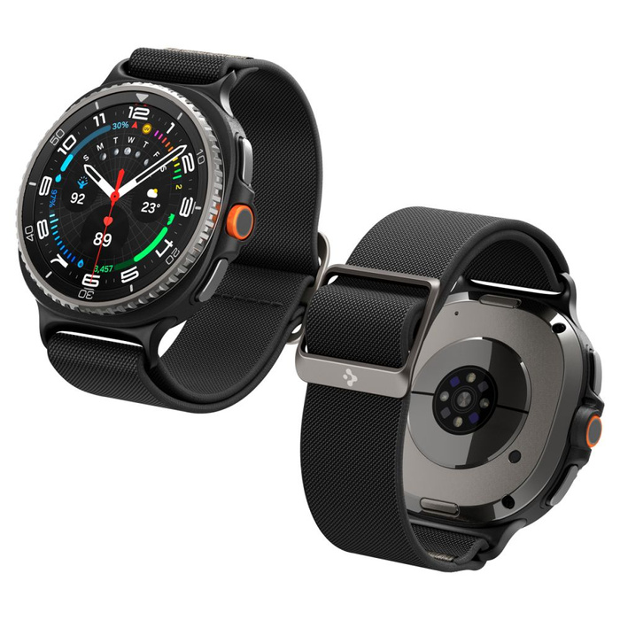 PASEK SPIGEN SAMSUNG GALAXY WATCH 8 / CLASSIC 40 / 44 / 46 MM LITE FIT CZARNY
