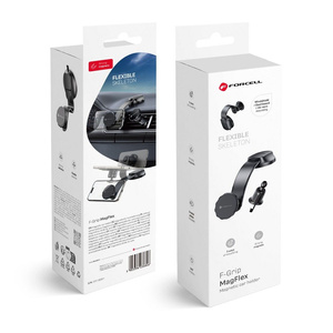 Uchwyt na telefon do samochodu magnetyczny Forcell F-Grip MagFlex do szyby / deski / kratki czarny