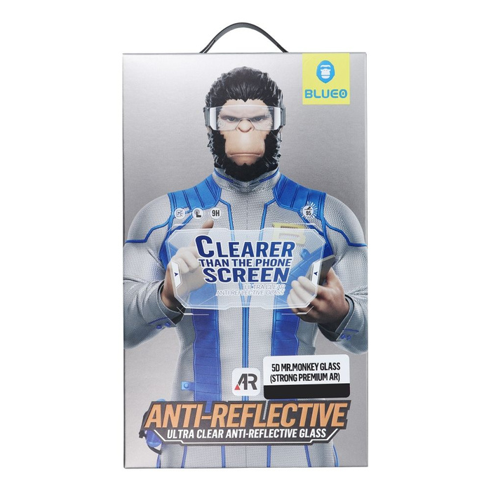 Szkło Hartowane 5D Mr. Monkey Glass - Apple iPhone 17 Pro Max czarny (Strong Premium AR)