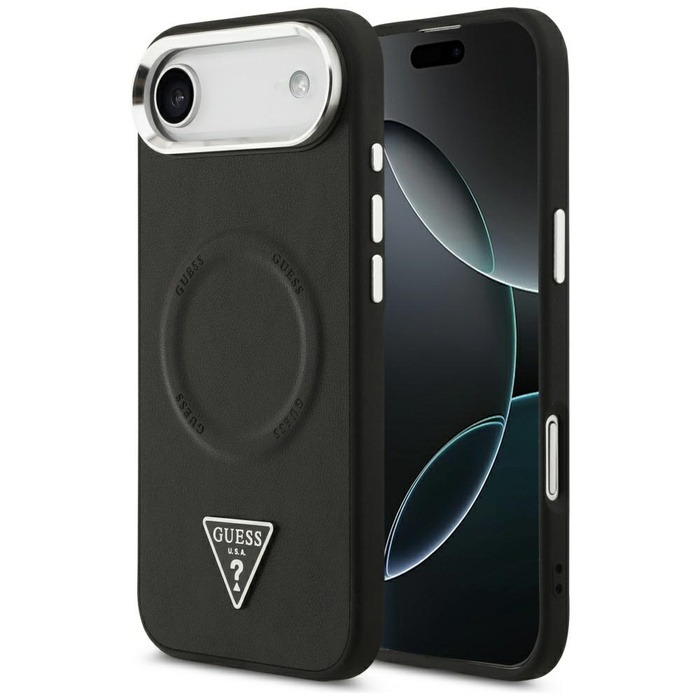 Etui Guess Triangle Logo MagSafe do      iPhone Air czarny