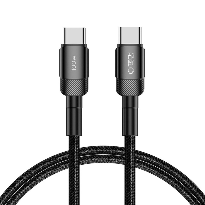 Tech-protect ultraboost evo USB-C Cable Pd100w/5a 100cm Black