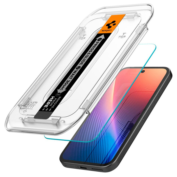 SZKŁO HARTOWANE SPIGEN GOOGLE PIXEL 9A GLAS.TR ”EZ FIT” 2-PACK CLEAR