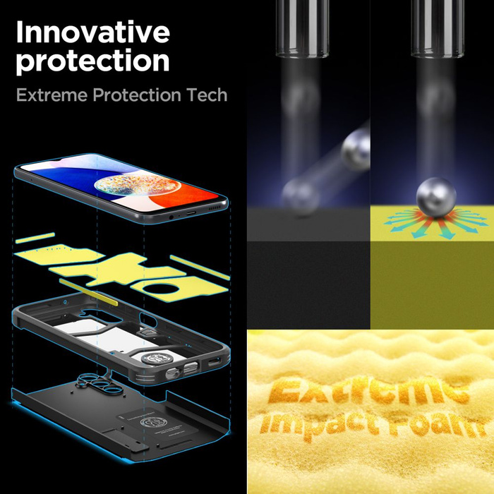 Etui Spigen Tough Armor Galaxy A14 5G Black Case