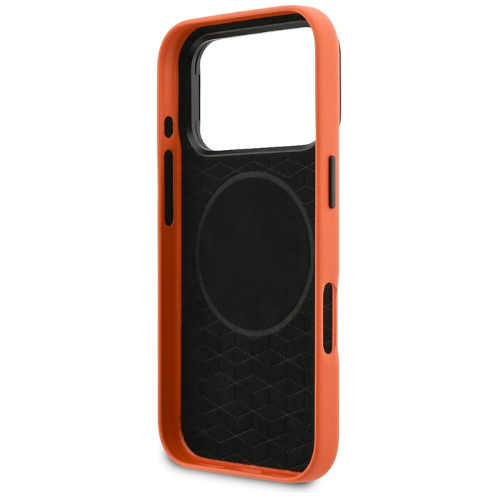 Etui BMW M Metal Logo MagSafe do iPhone  17 Pro pomarańczowy