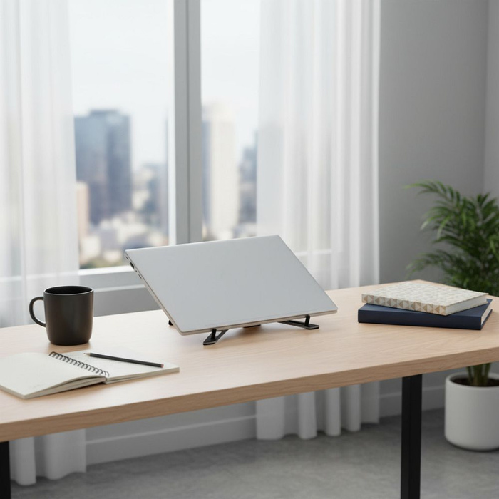 Uchwyt na laptop / tablet biurkowy składany Forcell F-Grip Fold Stand X Pro szary