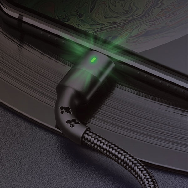 Kabel Pleciony USAMS MicroUSB USB-C Lightning 2A Fast Charging 1m U26 30szt Czarny