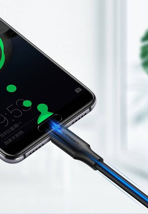 Ugreen kabel przewód USB - USB Typ C 480 Mbps 3 A 1,5 m czarny (US287 60117)