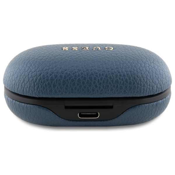Guess słuchawki Bluetooth GUTWSPGTSPSB    TWS + stacja dokująca niebieski/blue Grained Classic Logo