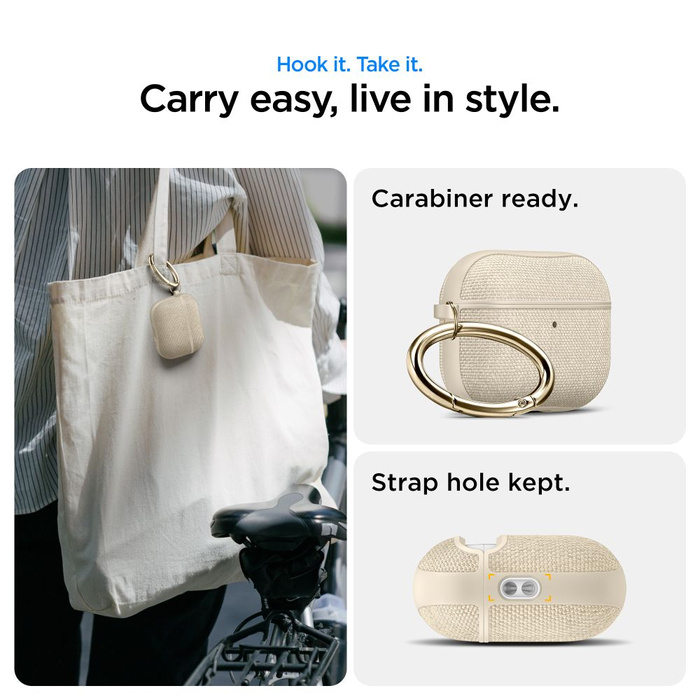 ETUI SPIGEN AIRPODS PRO 3 URBAN FIT DUNE BEIGE