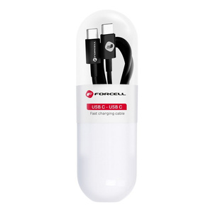 Kabel USB C do USB C Forcell F-Energy QC PD Tuba 1 m C293 czarny