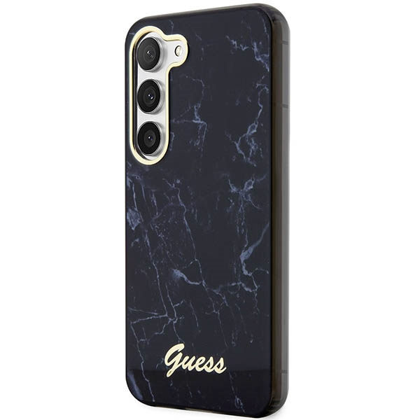 Etui Guess GUHCS23MPCUMAK S23 +S916 czarny/black hardcase Marble Case