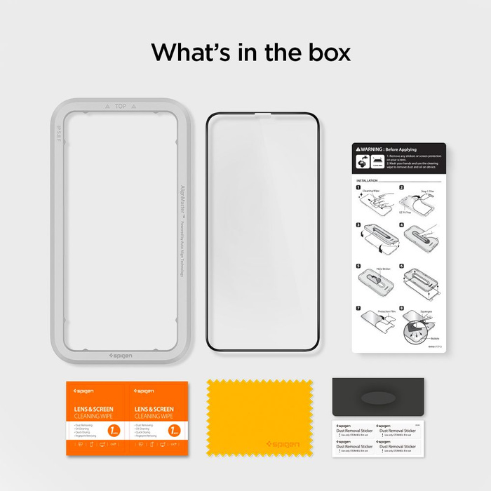 SZKŁO HARTOWANE SPIGEN ALM GLASS FC IPHONE 11 BLACK