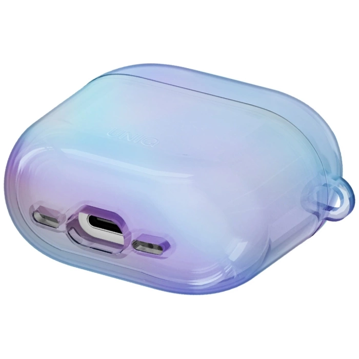 Etui UNIQ Iridescia do AirPods 4 Hang    Case niebieski