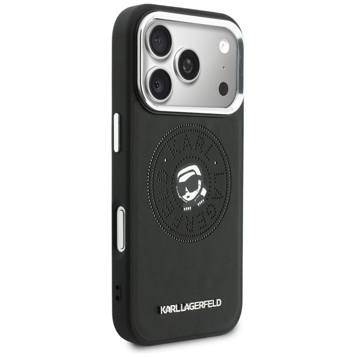 Etui Karl Lagerfeld Point & Karl Sketch  MagSafe do iPhone 17 Pro Max czarny
