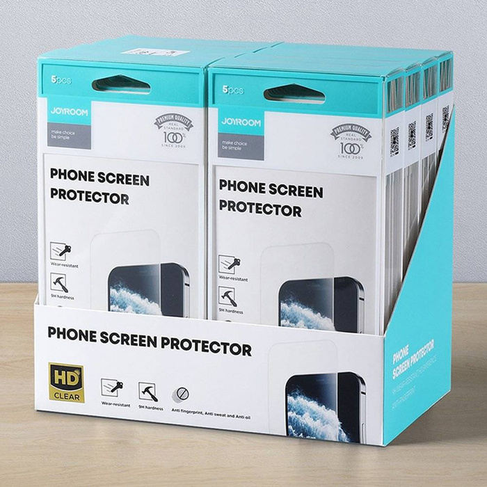 Joyroom Knight Series zestaw 40x szkło hartowane 2,5D do iPhone 12 Pro Max przezroczysty (JR-PF843)