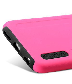 Etui iPhone 6 6S 4,7 MELKCO Dual Layer Pink / Black